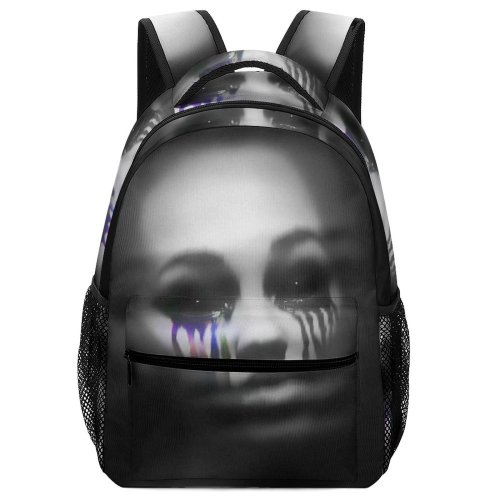 yanfind Children's Backpack  Focus Scary Posing Sad Emotion Loneliness Face Halloween Photoshoot Horror Film Preschool Nursery Travel Bag