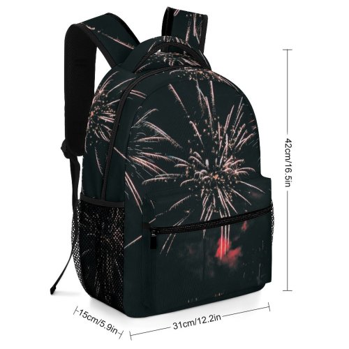 yanfind Children's Backpack Festival Evening Year Display Colorful Party Year's Light Night Eve Celebrate Preschool Nursery Travel Bag