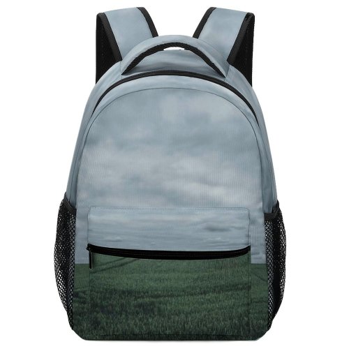 yanfind Children's Backpack Grey Field Grassland Outdoors Countryside Paddy Land Agriculture Preschool Nursery Travel Bag