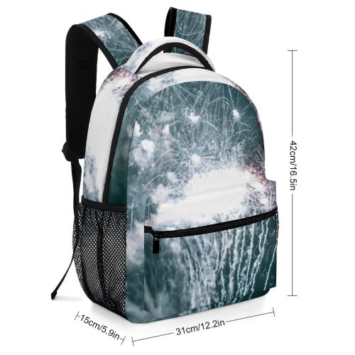 yanfind Children's Backpack Festival Dark Performance Fireworks Crowd Energy Audience Light Explosion Action Flame Preschool Nursery Travel Bag