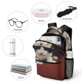 yanfind Children's Backpack Funny Curiosity Sit Cute Cat Young   Baby Little Portrait Pet Preschool Nursery Travel Bag