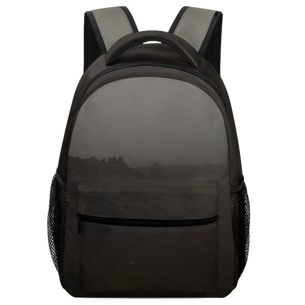yanfind Children's Backpack Fog Outdoors Mist Soil Lanscape Volcano Ejection Lava Grey Public Domain Preschool Nursery Travel Bag