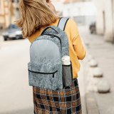 yanfind Children's Backpack Grey Snow  Outdoors Frost Winter Forest Christmas Tumblr Cool HQ Desktop Preschool Nursery Travel Bag