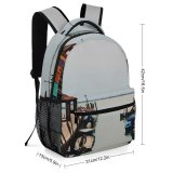 yanfind Children's Backpack Boats Architecture Sea Canal Docked Town Watercrafts Preschool Nursery Travel Bag