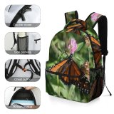 yanfind Children's Backpack Butterfly Insect Invertebrate Monarch Beauty Prairie Field Clover Preschool Nursery Travel Bag