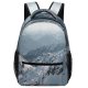 yanfind Children's Backpack Frozen Winter Fog Adventure Landscape Daylight December Hike Snow Climb Snowy Foggy Preschool Nursery Travel Bag
