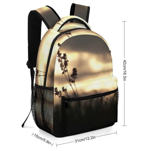yanfind Children's Backpack  Light Sunlight Outdoors Dawn Silhouette Sky Dusk Sunset Plant Sunrise Cloud Preschool Nursery Travel Bag