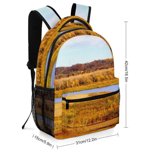 yanfind Children's Backpack Lake Tree States Minnesota Plant Reservoir Belle Outdoors Wallpapers Land Autumn Preschool Nursery Travel Bag