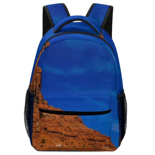 yanfind Children's Backpack Erosion Sand Dry Clouds Sunset Desert Formation Daylight Travel Stone Geological Outdoors Preschool Nursery Travel Bag