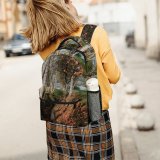 yanfind Children's Backpack Fores Plant Trunk River  Pictures Cerveira Ground Tree Free Colorful Preschool Nursery Travel Bag