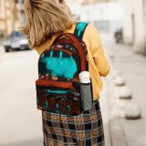yanfind Children's Backpack  Clear Street Shining Ball Illuminated Lights Evening Travel Light Defocused Luminescence Preschool Nursery Travel Bag