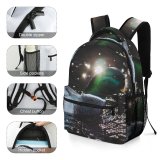 yanfind Children's Backpack Duck Birds Mallard Waterfowl  Fauna Eating   River  Uksnow Preschool Nursery Travel Bag