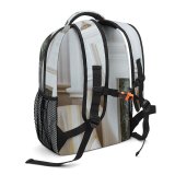 yanfind Children's Backpack Fireplace Design Decor Lamp Home Mirror Armchair Wood Room Chair Wooden Comfort Preschool Nursery Travel Bag