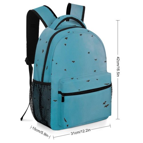 yanfind Children's Backpack Flock  Sky  Flying Birds Rwanda Serrah Bat Branch Leaves Tree Preschool Nursery Travel Bag