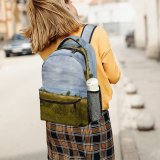 yanfind Children's Backpack Landscape Rural Savanna Countryside Domain Farm Pictures Grassland Outdoors Panoramic Public Preschool Nursery Travel Bag