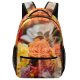 yanfind Children's Backpack Flower  Flora Plant Rose Arrangement Bouquet Ornament Jar Potted Pottery Vase Preschool Nursery Travel Bag