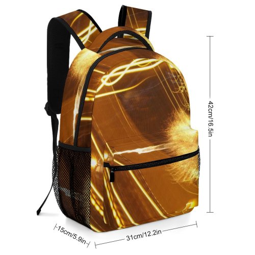 yanfind Children's Backpack Fireworks Night Streaks Light Lighting Heat Graphics Preschool Nursery Travel Bag