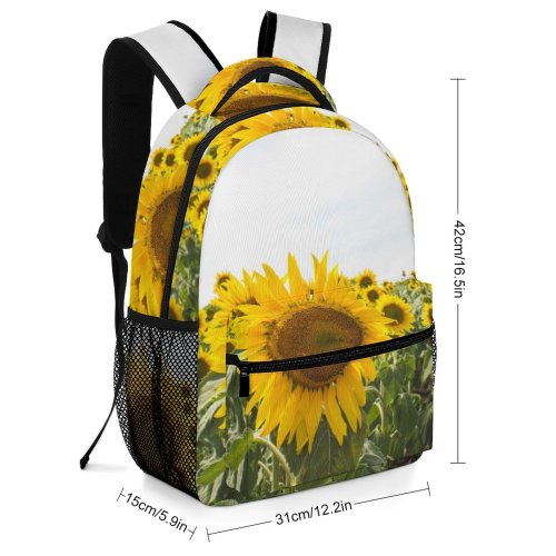 yanfind Children's Backpack Flower Plant   Country Side Landscape Fields Field Summerphoto Preschool Nursery Travel Bag