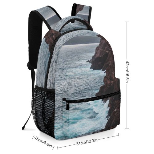 yanfind Children's Backpack Cliff Outdoors Promontory Grey Creative Commons Preschool Nursery Travel Bag