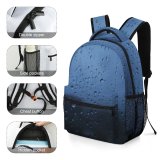 yanfind Children's Backpack Glass  Gloomy Drop  Window Raining Drops Preschool Nursery Travel Bag