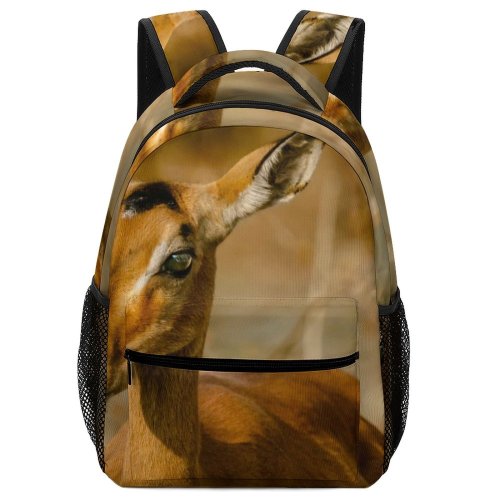 yanfind Children's Backpack Outdoors Africa Deer Zambia Antelope Safari Wild Wildlife Preschool Nursery Travel Bag