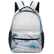 yanfind Children's Backpack Landscape Arctic Pallavolo Snowy Volleyball Frost Pictures Winter Outdoors Snow Preschool Nursery Travel Bag