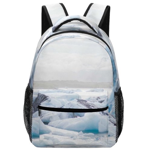yanfind Children's Backpack Landscape Arctic Pallavolo Snowy Volleyball Frost Pictures Winter Outdoors Snow Preschool Nursery Travel Bag
