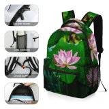 yanfind Children's Backpack Flower Images Plant Lotus Leaf Pond  Lily Preschool Nursery Travel Bag