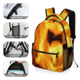 yanfind Children's Backpack Flames Burn Texture Hot Fire Flame Heat Preschool Nursery Travel Bag