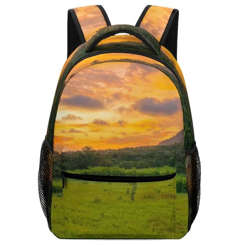 yanfind Children's Backpack Field Grassland Outdoors Countryside  De Guanacaste Curubandé Costa Rica Farm Rural Preschool Nursery Travel Bag