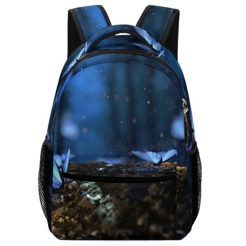 yanfind Children's Backpack  Beautiful Butterfly Delicate Forest  Insect  Desktop Landscape Colorful Light Preschool Nursery Travel Bag
