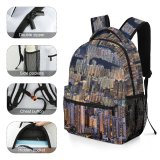 yanfind Children's Backpack City Urban Building Town HQ Downtown Buildings Leicam Leica M Landscape Elmarit Preschool Nursery Travel Bag