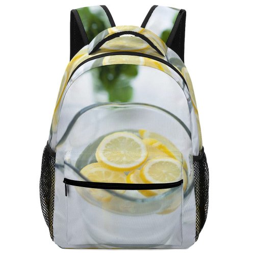 yanfind Children's Backpack Freshness Refreshment Slices Refreshing Juice Homemade Fruits Limes Lemonade Pitcher Preschool Nursery Travel Bag
