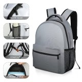 yanfind Children's Backpack Grey Fog Ruby Beach Forks United States Mist Cloud Friends Damp Chill Preschool Nursery Travel Bag