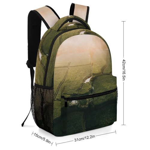 yanfind Children's Backpack Landscape Countryside Pictures Grassland Outdoors Agriculture Free Bali Field Paddy Images Preschool Nursery Travel Bag