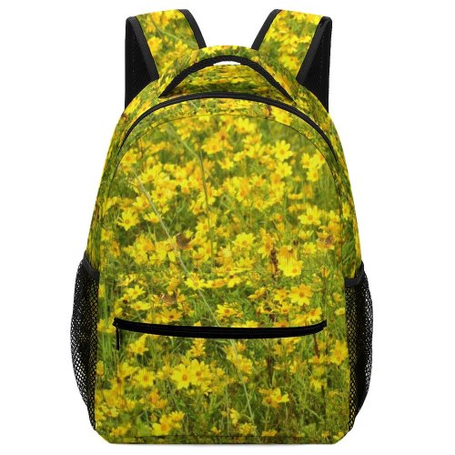 yanfind Children's Backpack Maryland Field  Domain Rural Plant Wildflowers Public Outdoors Tickwood Farm Preschool Nursery Travel Bag