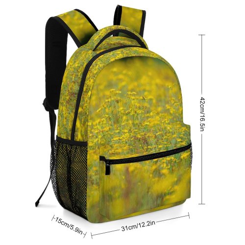 yanfind Children's Backpack Field Grassland Outdoors Countryside Farm Rural Meadow Plant Wales Wildflower Spring Preschool Nursery Travel Bag