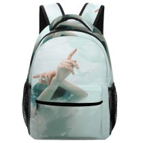 yanfind Children's Backpack Female Photoshoot Model Girl Fingers Leisure Ripples Underwater Hands Submerged Preschool Nursery Travel Bag