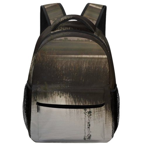 yanfind Children's Backpack Farm Ripple Clouds Sunset Grass Landscape Daylight Travel Sunrise Outdoors Scenic Preschool Nursery Travel Bag