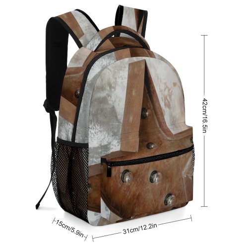 yanfind Children's Backpack Family Plant Design Rusty Room Light Bulbs Wall Concrete Art Decoration Preschool Nursery Travel Bag