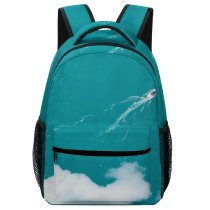 yanfind Children's Backpack Above Daylight Boat Drone From Attersee Sea Outdoors Motorboat Lake  Bird's Preschool Nursery Travel Bag