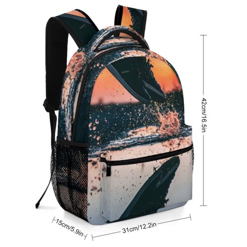 yanfind Children's Backpack Golden Dark H Sunset Landscape Evening Scenic Hour O Preschool Nursery Travel Bag