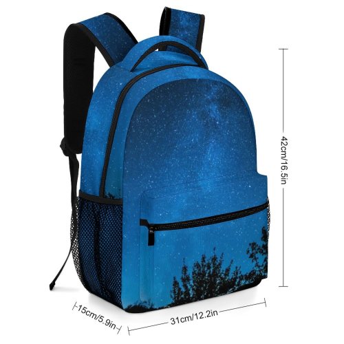 yanfind Children's Backpack Dark Exploration Forest Landscape Evening Milky Space Galaxy Cosmos Website Astronomy Outdoors Preschool Nursery Travel Bag