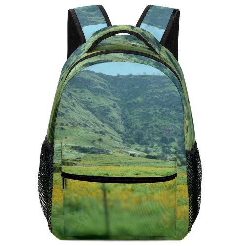 yanfind Children's Backpack Field Grassland Outdoors Countryside Farm Rural Meadow Slope  Pasture Preschool Nursery Travel Bag