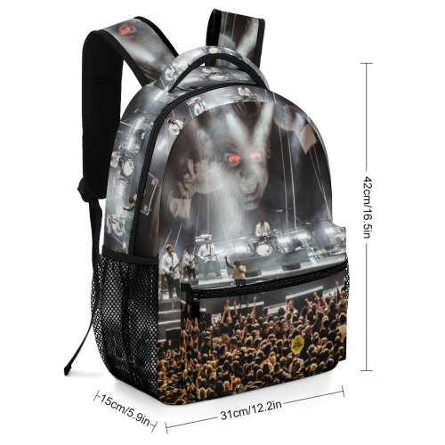 yanfind Children's Backpack Band Crowd Concert Party Dark Musicians Audience Show Stage Performance Lights Spotlights Preschool Nursery Travel Bag