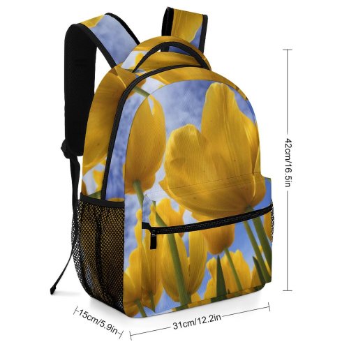 yanfind Children's Backpack Flower Tulip Flora  Plant Daffodil Spring Crocus Floral Stem Bloom Garden Preschool Nursery Travel Bag