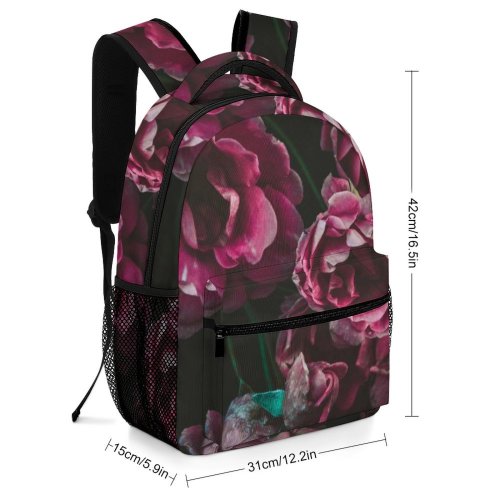 yanfind Children's Backpack Beautiful Delicate Flowers Season Petal Growth Blooming Garden Flora Petals Summer Leaf Preschool Nursery Travel Bag