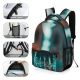 yanfind Children's Backpack  Focus Dark Field Lensball Round Ball Reflection Crystal Depth Preschool Nursery Travel Bag