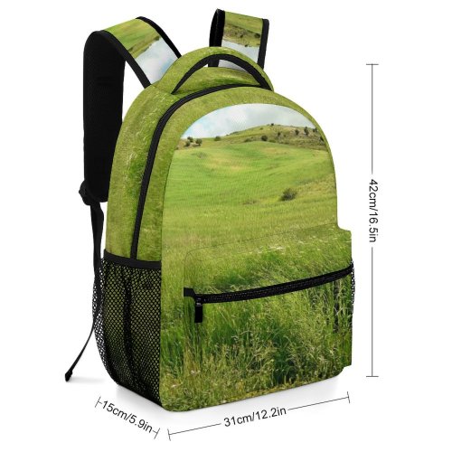 yanfind Children's Backpack Field Grassland Outdoors Countryside Farm Meadow Rural Rwached Relizane Algeria Grass Plant Preschool Nursery Travel Bag
