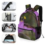 yanfind Children's Backpack Bug Insect Fauna Flower Summer Macro Detail Honeybee Membrane Winged Pollen Plant Preschool Nursery Travel Bag